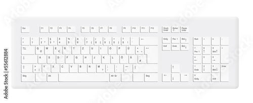 Computer Tastatur weiß