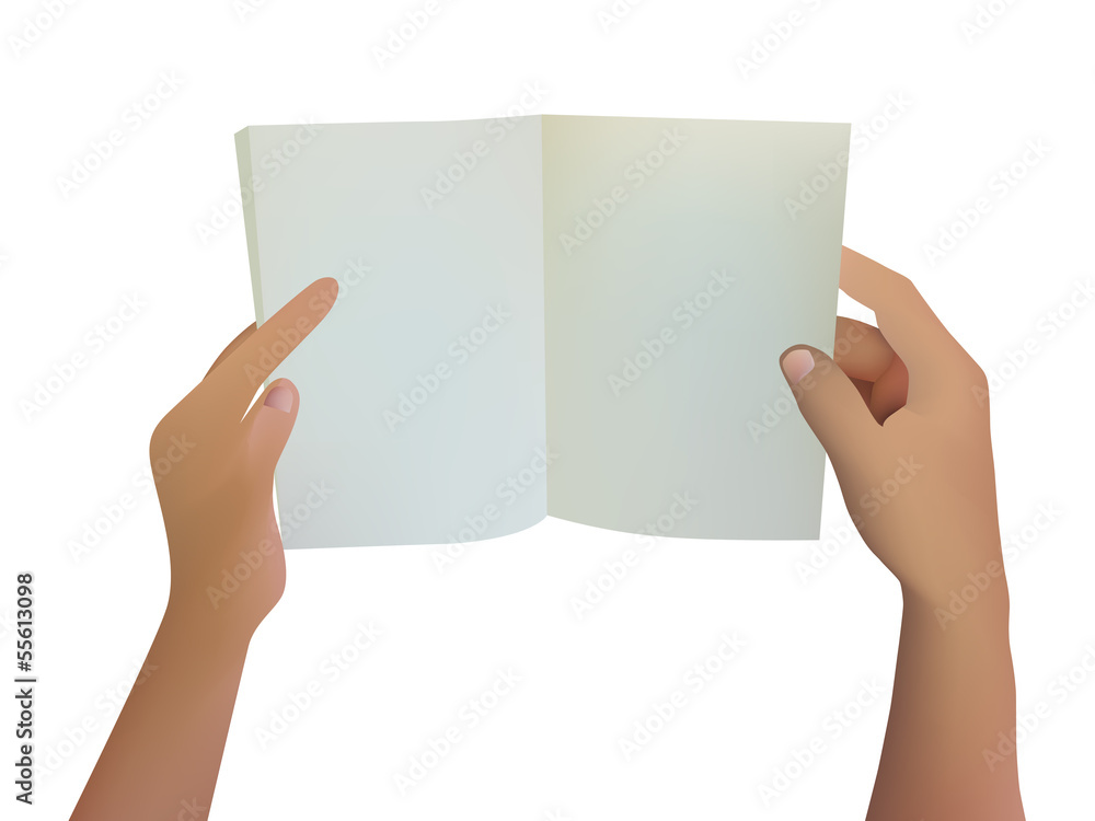 Hands Holding Open Book Hands Holding Open Book