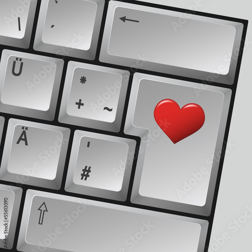 Computer Tastatur " Love "