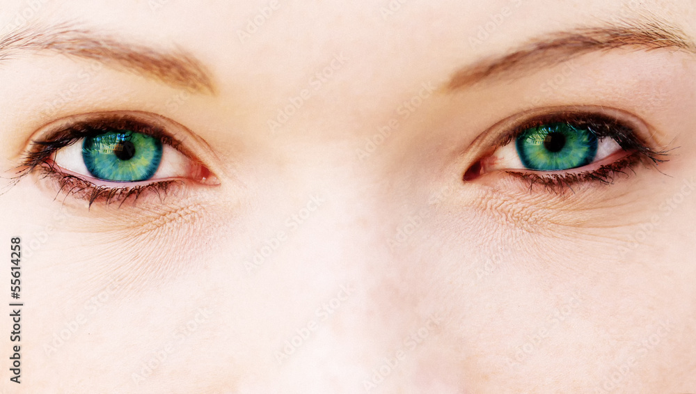 Naklejka premium Blue-green eyes
