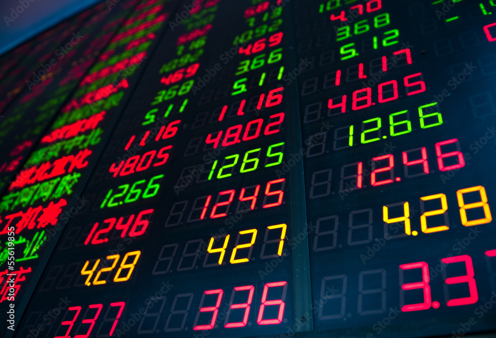 Fototapeta premium Stock market quotes