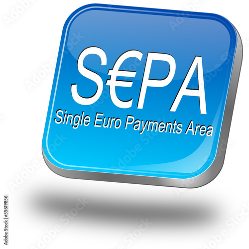 SEPA - Single Euro Payments Area - Button