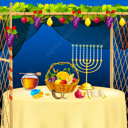 Sukkah for celebrating Sukkot