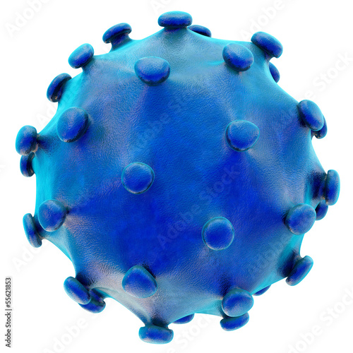 Hepatitis Virus -  isoliert - 3D Render