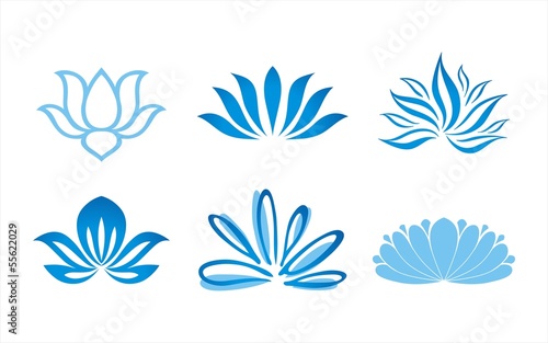 water lily , Buddha , Eco friendly business logo design	
