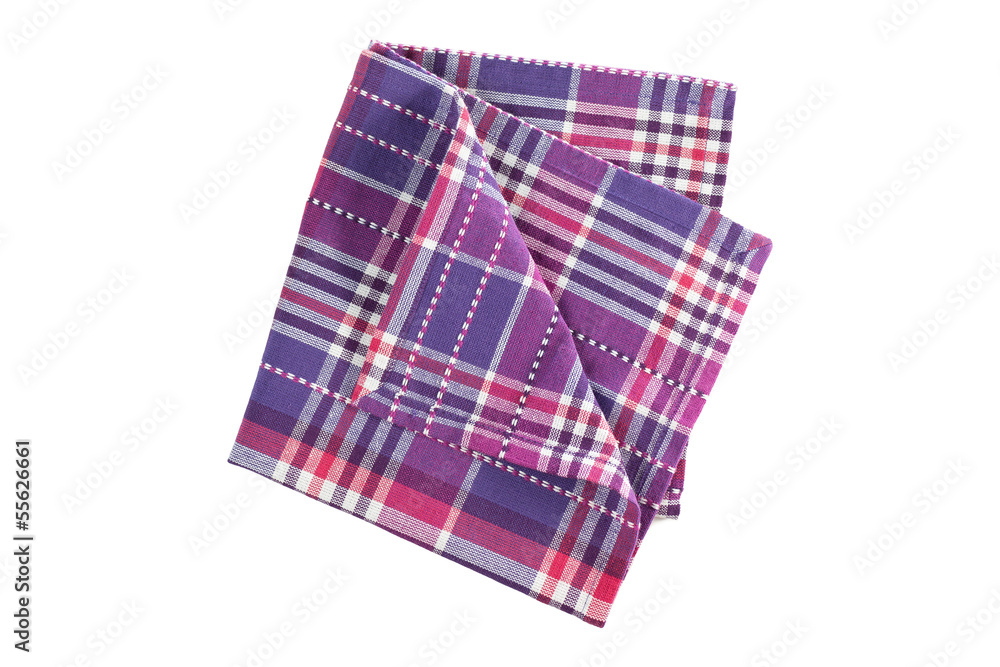 Linen Kitchen Towel on white background