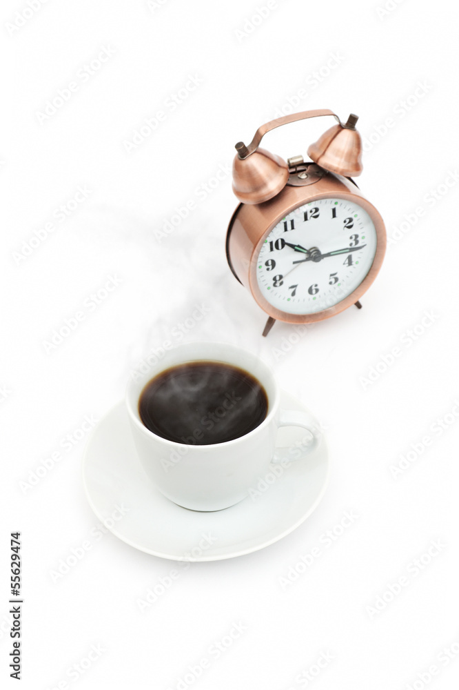 break for coffee isolated on white background break for coffee isolated on white background