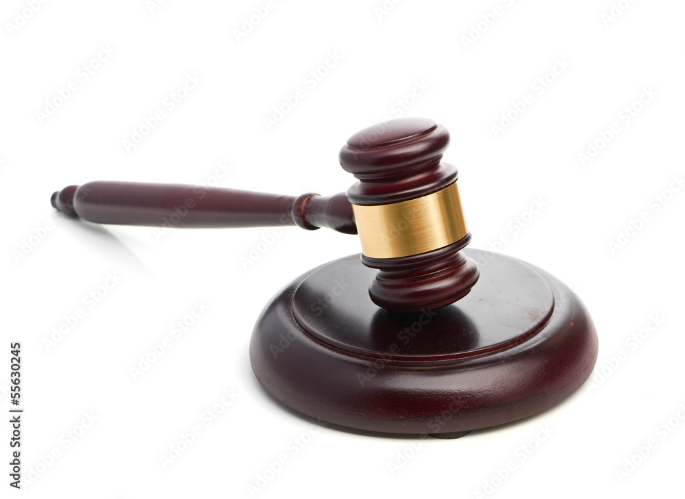 Gavel isolated on white background Gavel isolated on white background