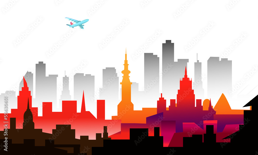 Obraz premium BEAUTY OF COLOR CITY