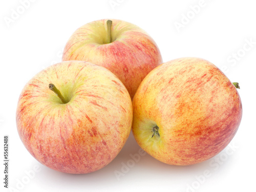 juicy apples isolated on white background