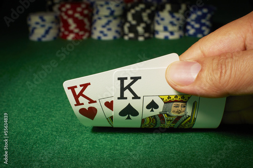 Poker, Tisch, Jeton, 2 Könige