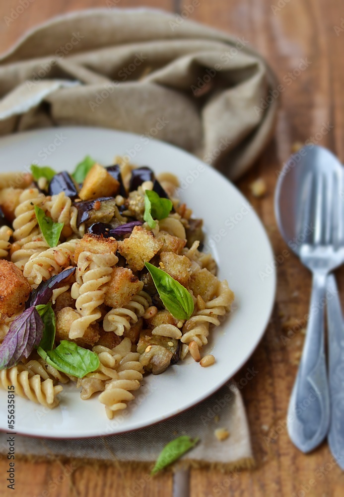 pasta with eggplant pasta with eggplant