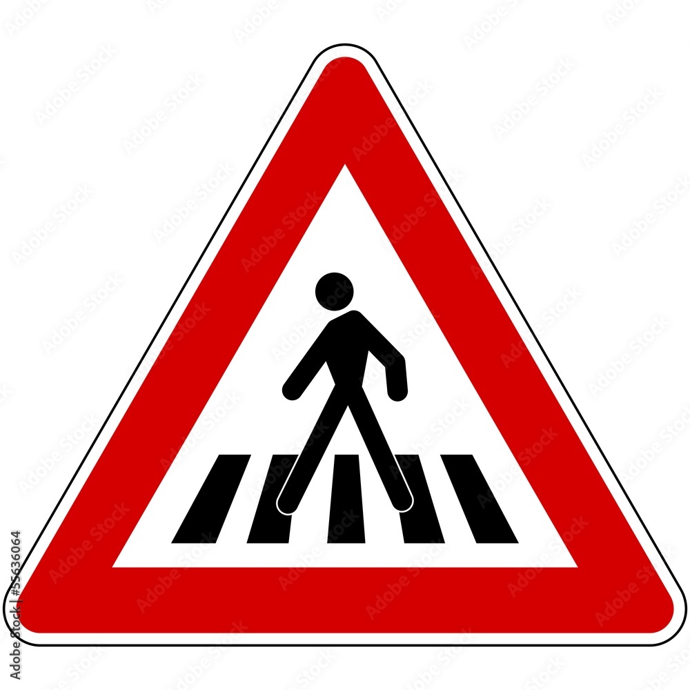 CARTELLO SEGNALE ATTRAVERSAMENTO PERICOLOSO CARTELLO SEGNALE ATTRAVERSAMENTO PERICOLOSO