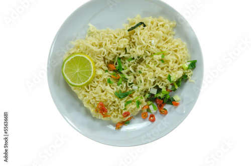 Cooked instant noodles