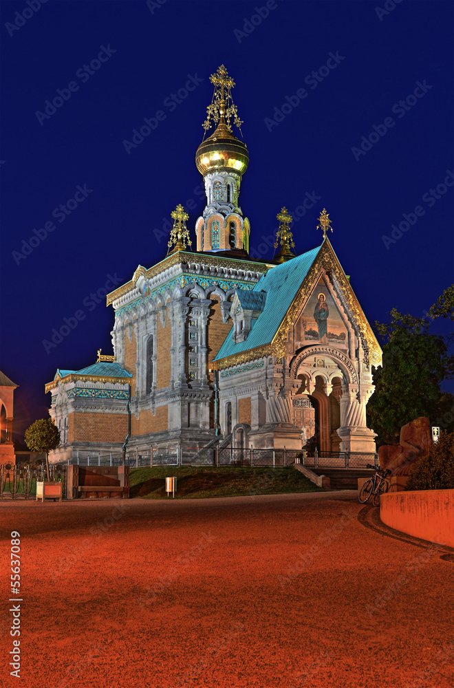 Fototapeta premium Russische Kapelle auf der Mathildenhöhe in Darmstadt (2013)