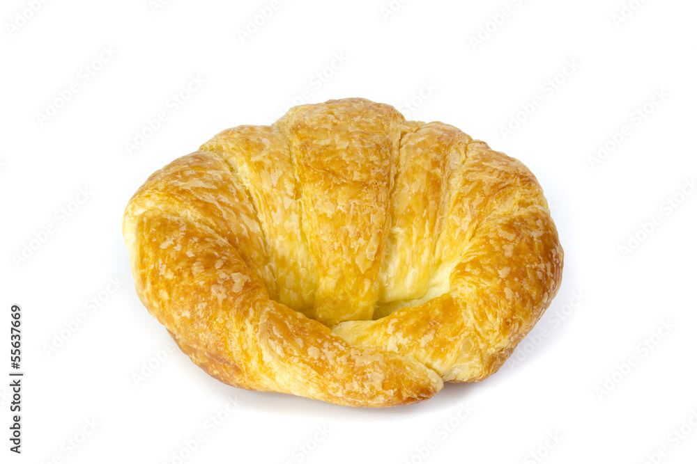 Fresh and tasty croissant over white background Fresh and tasty croissant over white background