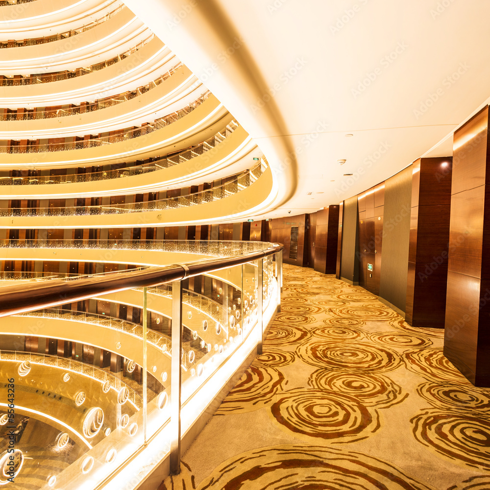Obraz premium corridor of modern buildings