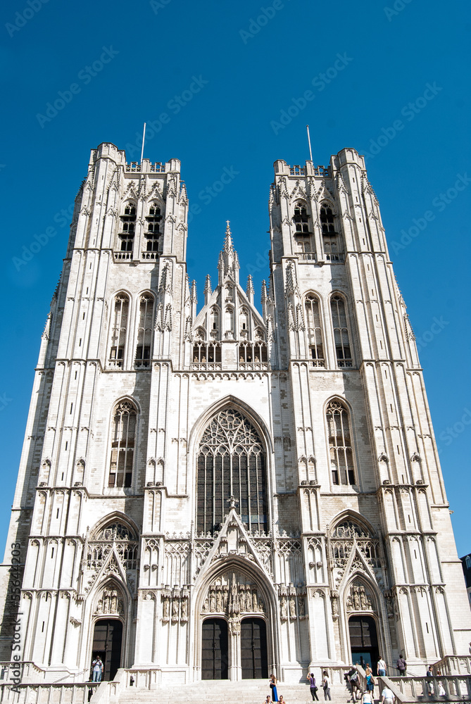 The exterior of Brussel Cathedral. Belgium