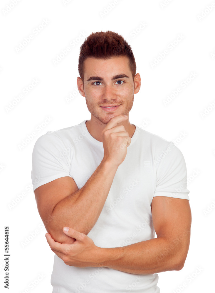 Pensive young men Pensive young men