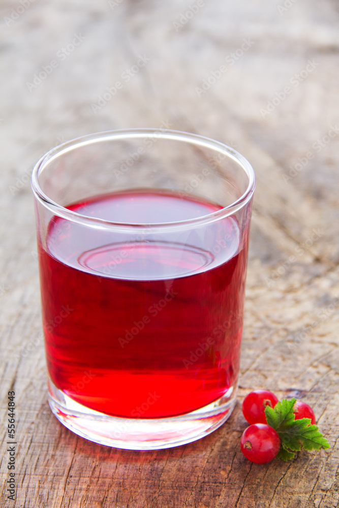 The juice of red currants. The juice of red currants.