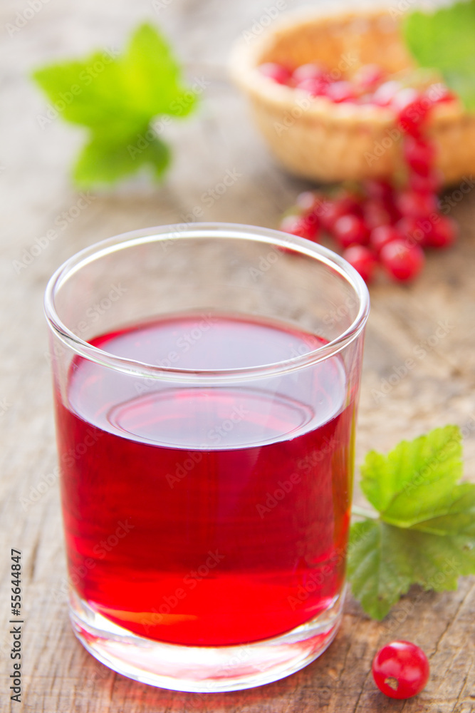 The juice of red currants. The juice of red currants.
