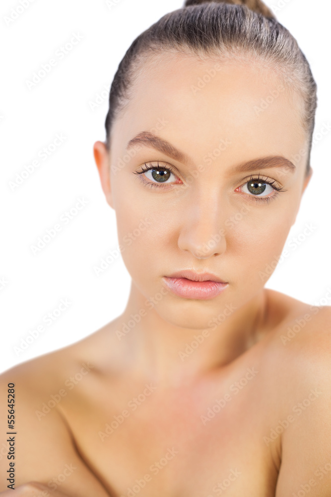 Attractive model posing and looking at camera Attractive model posing and looking at camera