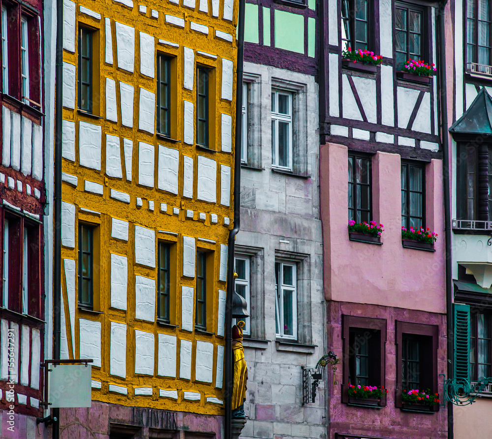 Obraz premium Weißgerbergasse Nürnberg