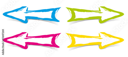 Fleches couleurs - Pinceau