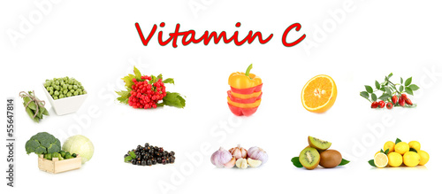 Fototapeta Naklejka Na Ścianę i Meble -  Products which contain vitamin C