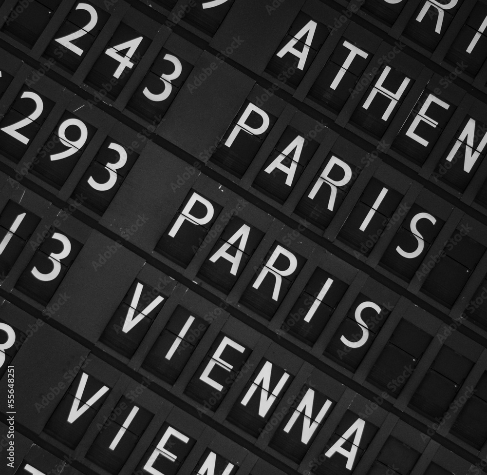 Airport departure display board background Airport departure display board background