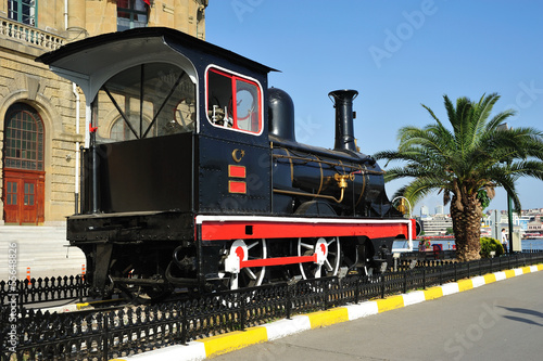 Old locomotive at Haydarpasha station photo