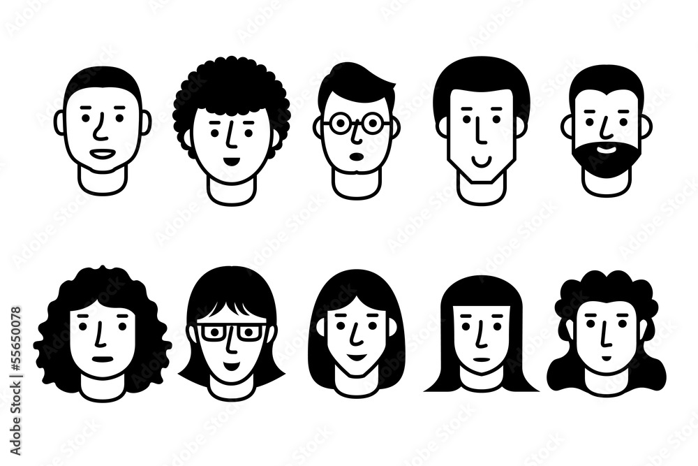 Man and Woman black Man and Woman black