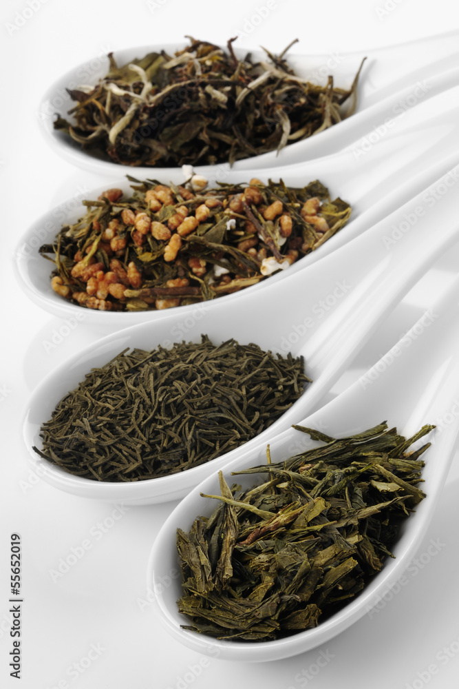 Different sorts of green tea Different sorts of green tea