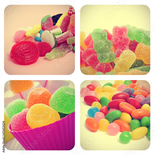 candies collage