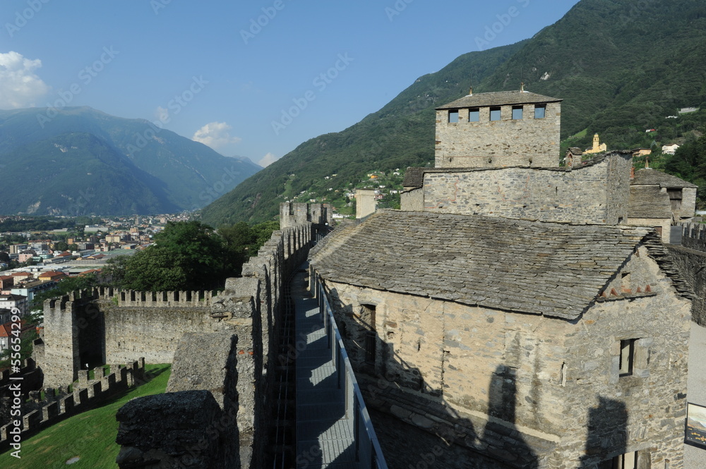 Castello Montebello a Bellinzona patrimonio mondiale del Unesco