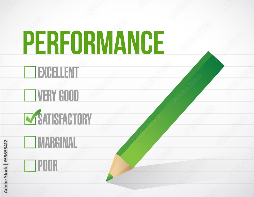 satisfactory performance review illustration satisfactory performance review illustration