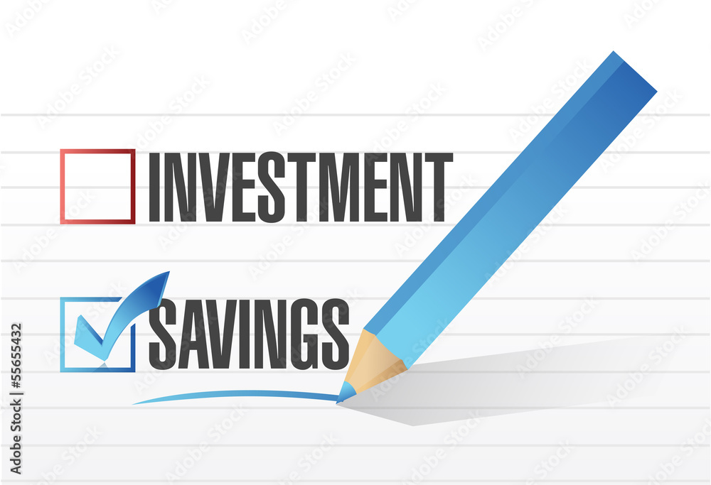 savings over investments illustration design savings over investments illustration design