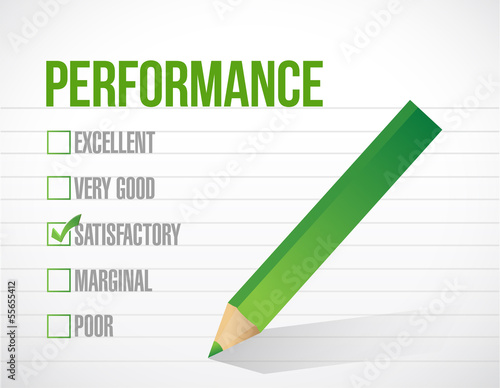 satisfactory performance review illustration
