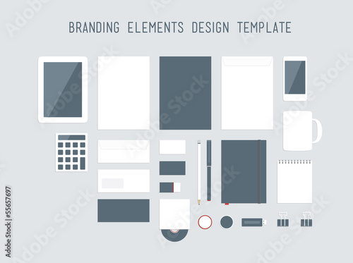 Branding design elements vector set