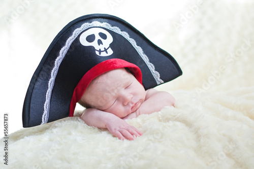 sleeping newborn baby