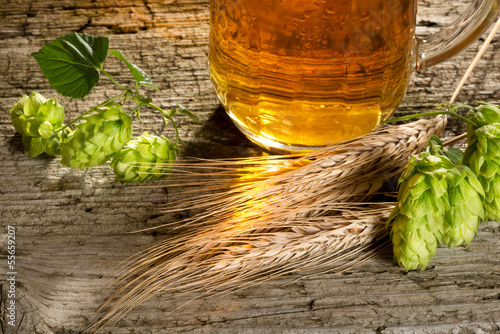 beer and raw material for beer production