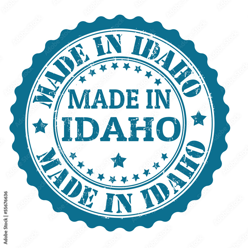 Made in Idaho stamp Made in Idaho stamp