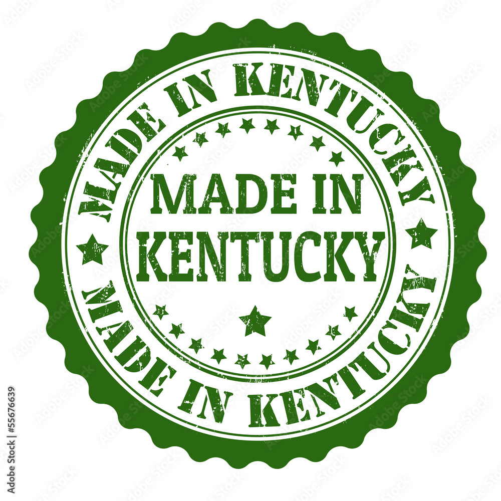 Made in Kentucky stamp Made in Kentucky stamp