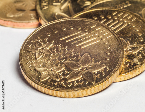 Gold Coins Close-up