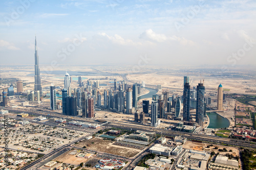View at Sheikh Zayed Road skyscrapers in Dubai © Irina Schmidt