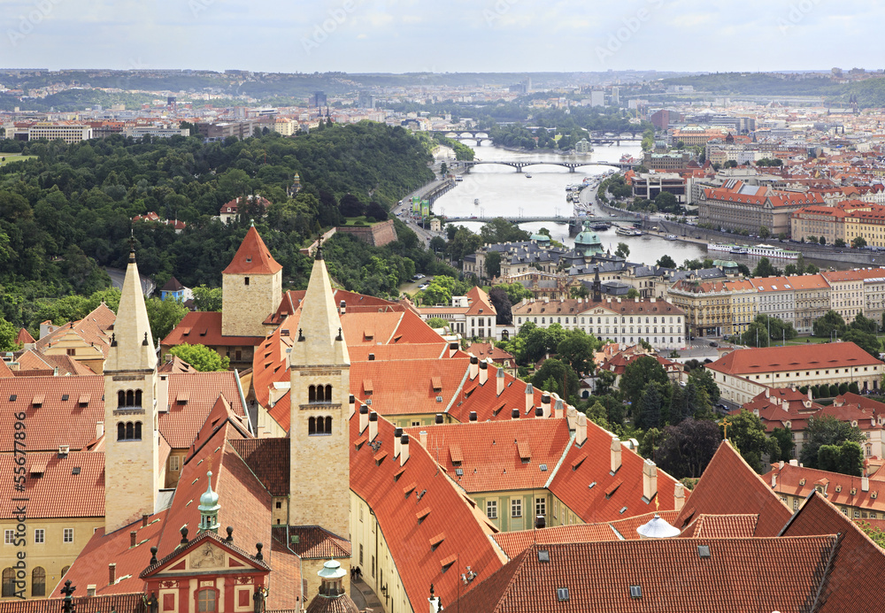 Royal Palace of Prague Castle (view from tower of Saint Vitus Ca