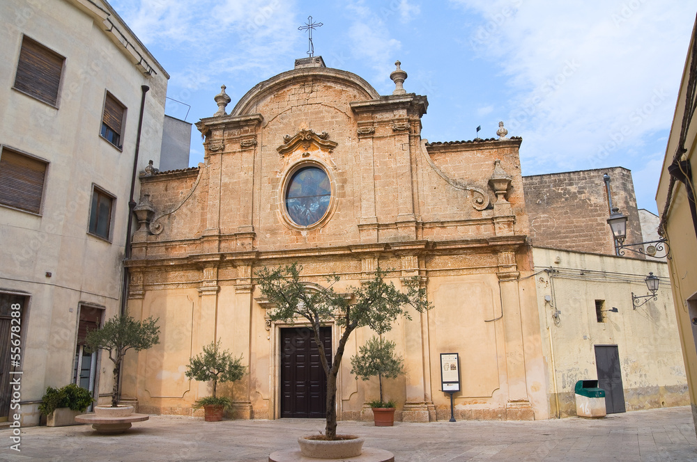St. Maria degli Angeli Church. San Vito dei Normanni. Puglia.