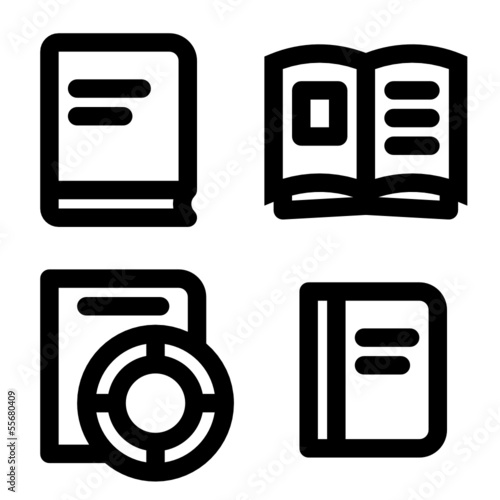 Book icon set