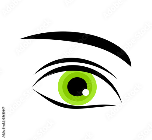 Green eye icon