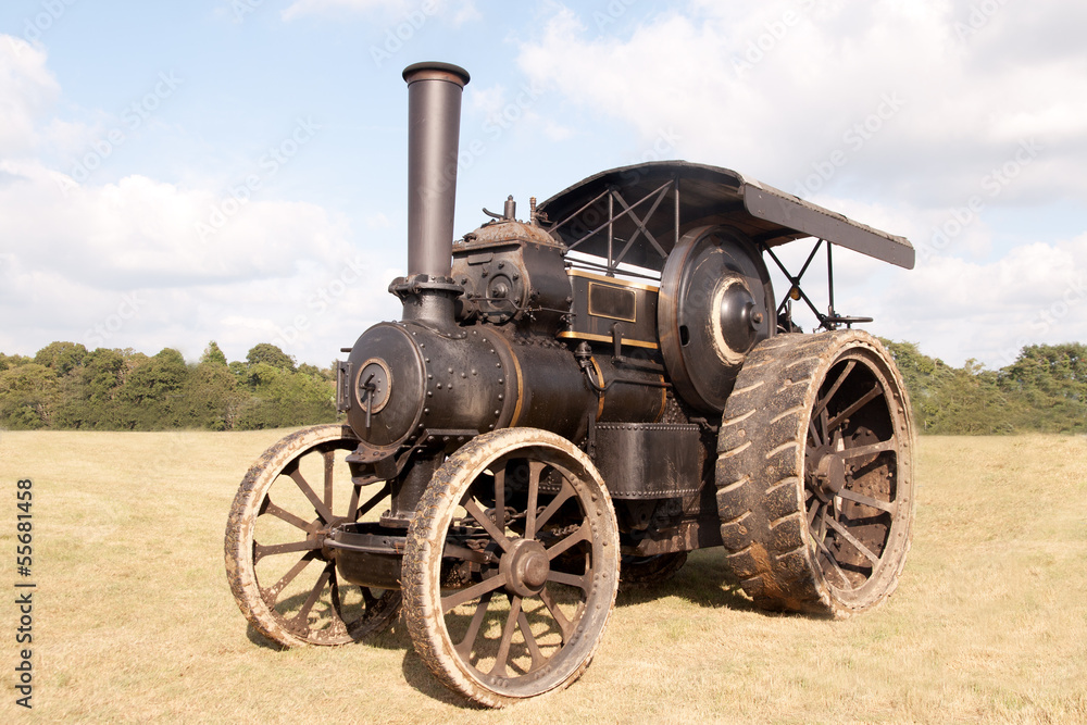 Ancient steam tractor